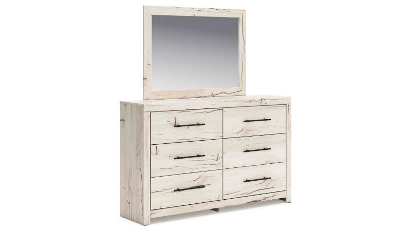 Picture of Lawroy Dresser with Mirror - Off White