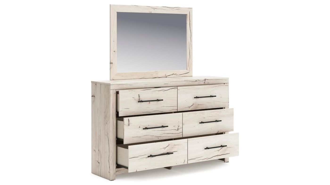 Picture of Lawroy Dresser with Mirror - Off White