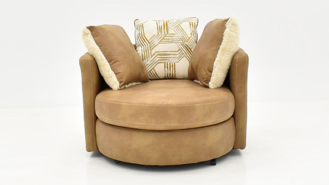 Picture of Crow Swivel Chair - Camel