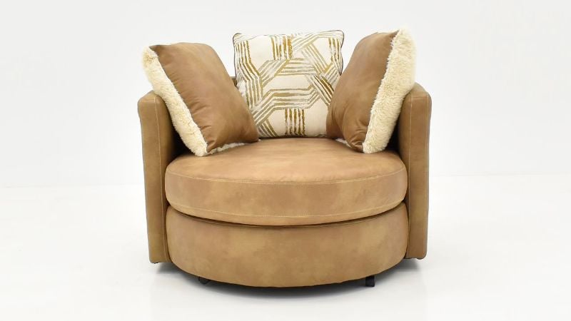 Picture of Crow Swivel Chair - Camel