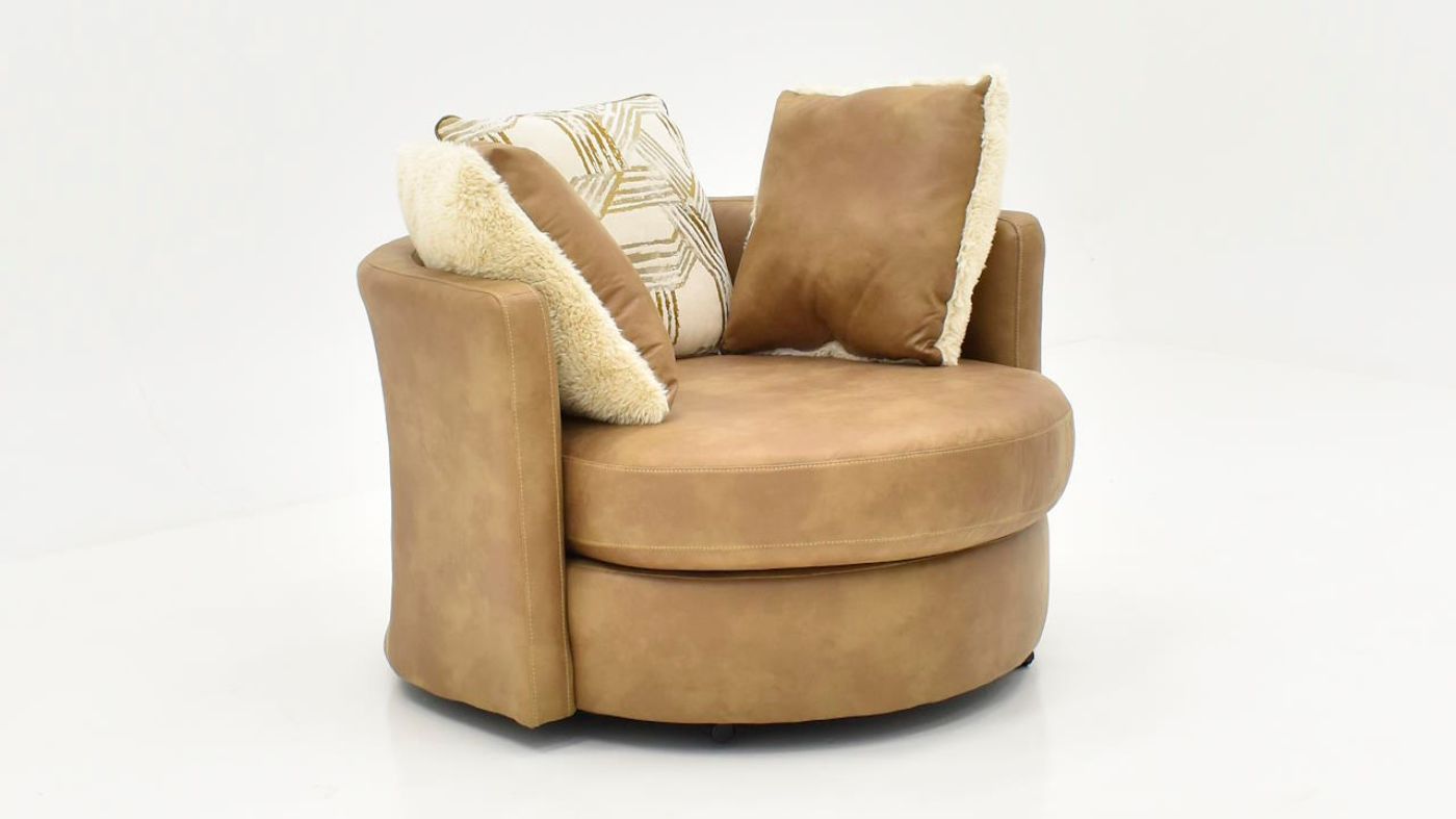 Picture of Crow Swivel Chair - Camel