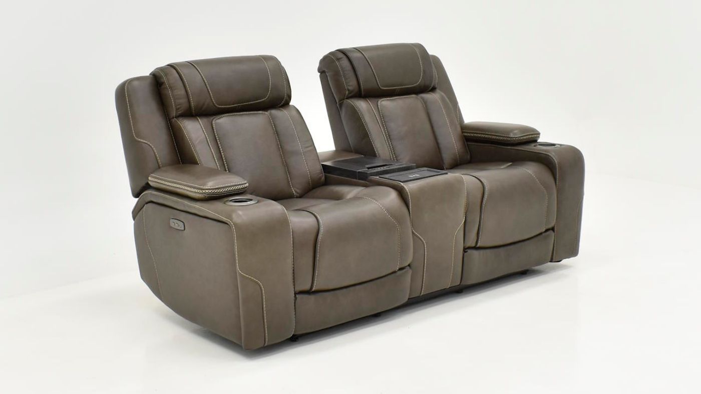 Picture of Bentley Power Sofa Set - Brown