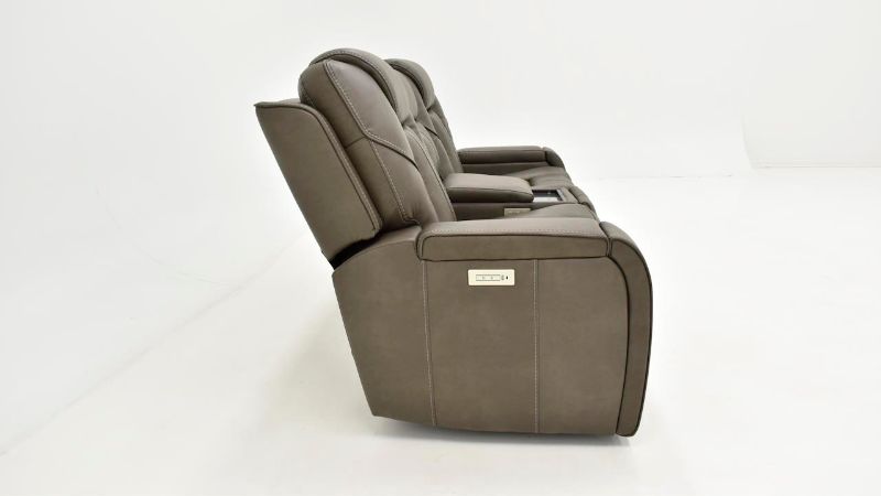 Picture of Alpha Power Loveseat with Audio - Smoke