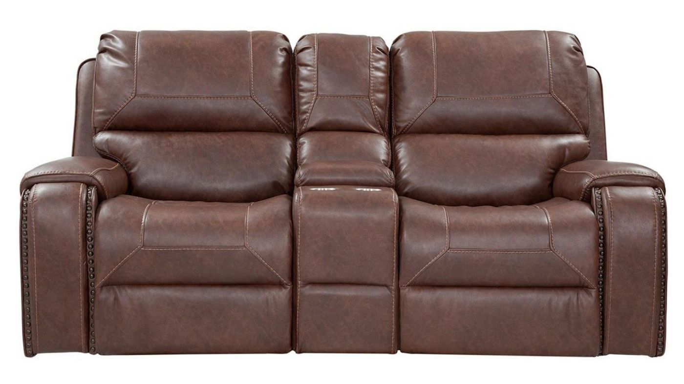 Picture of Rich Classic Sofa and Free Loveseat - Brown