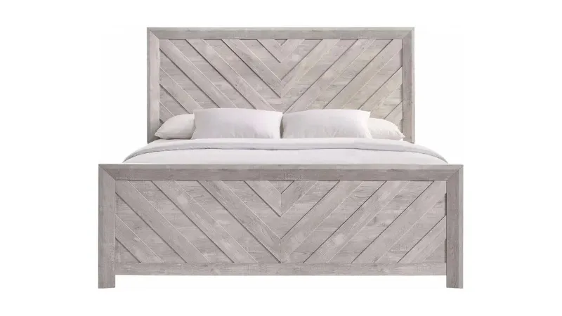 Picture of Ellen Panel Bed - White