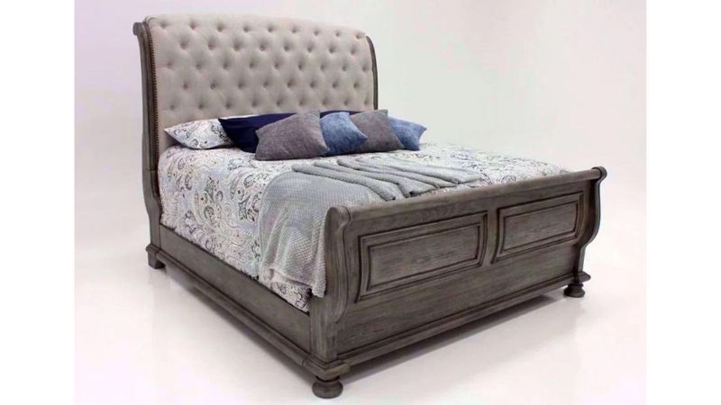 Picture of Lake Way Upholstered Queen Size Bed – Gray Pecan