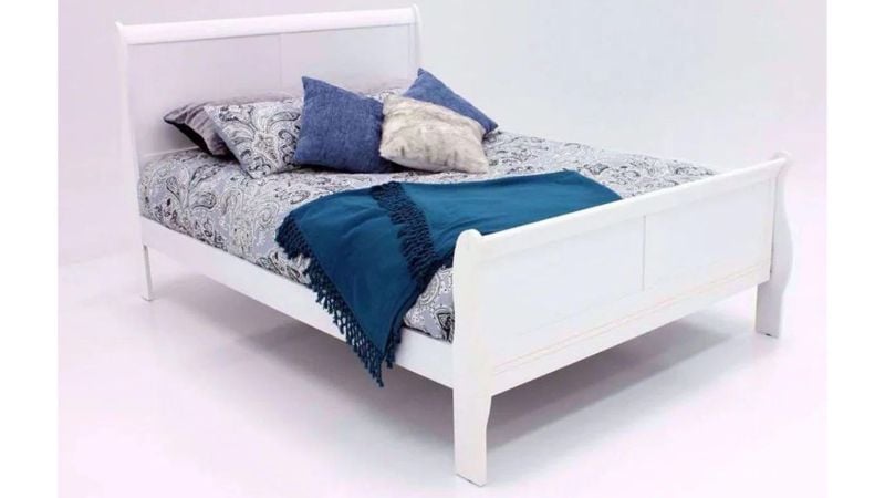 Picture of Louis Philippe King Size Bed - White