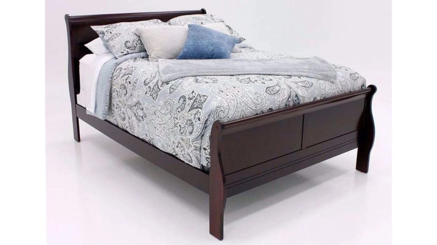 Picture of Louis Philippe Full Sleigh Bed - Brown