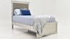 Picture of Amalia Twin Size Upholstered Bed - Silver