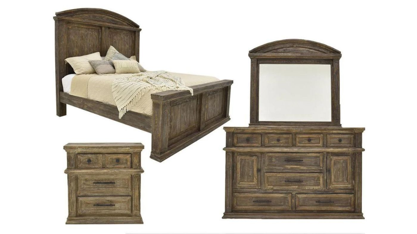 Picture of Vienna King Size Bedroom Set - Barnwood