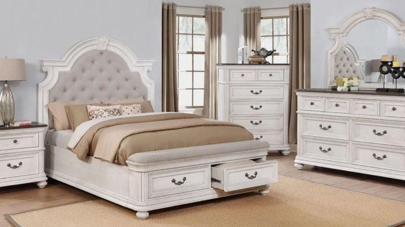 Picture of Keystone King Size Bedroom Set - White