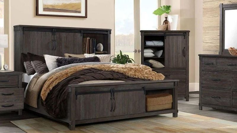 Picture of Scott King Size Storage Bedroom Set - Brown