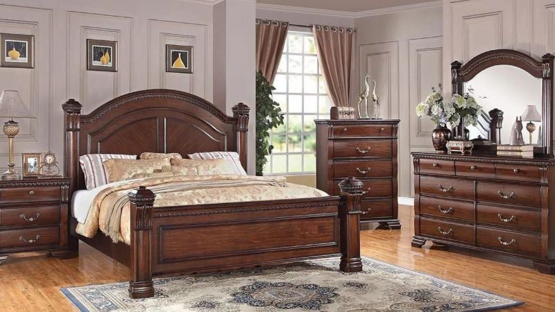 Picture of Isabella King Size Bedroom Set - Brown