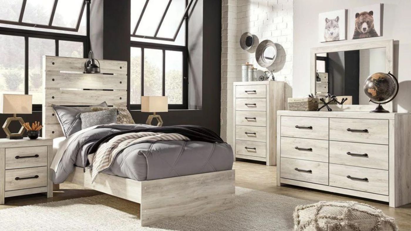 Picture of Cambeck Twin Size Bedroom Set - White