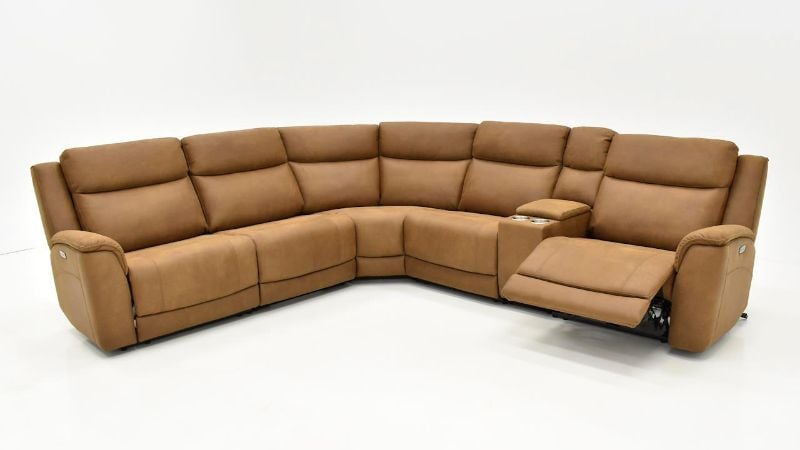 Picture of Kelly Power Sectional - Brown