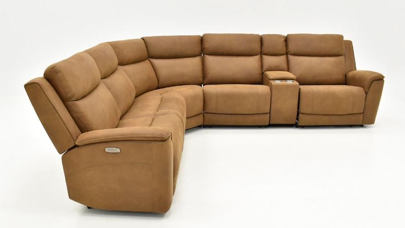 Picture of Kelly Power Sectional - Brown