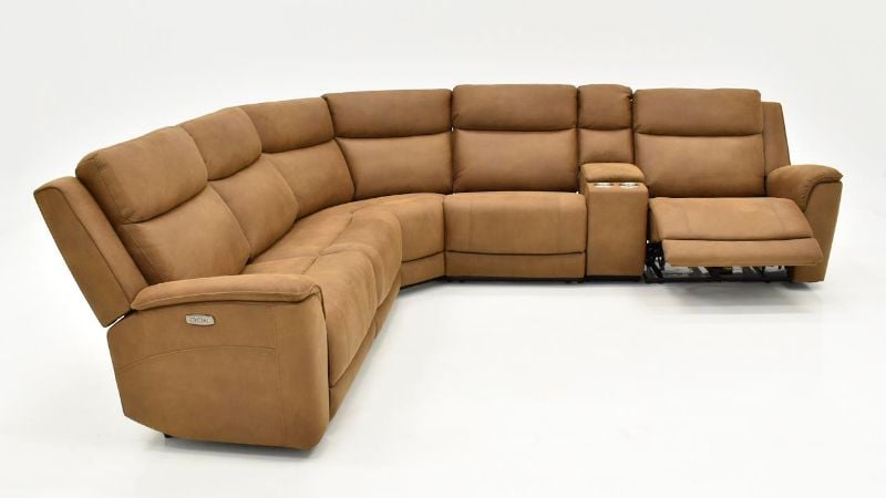 Picture of Kelly Power Sectional - Brown