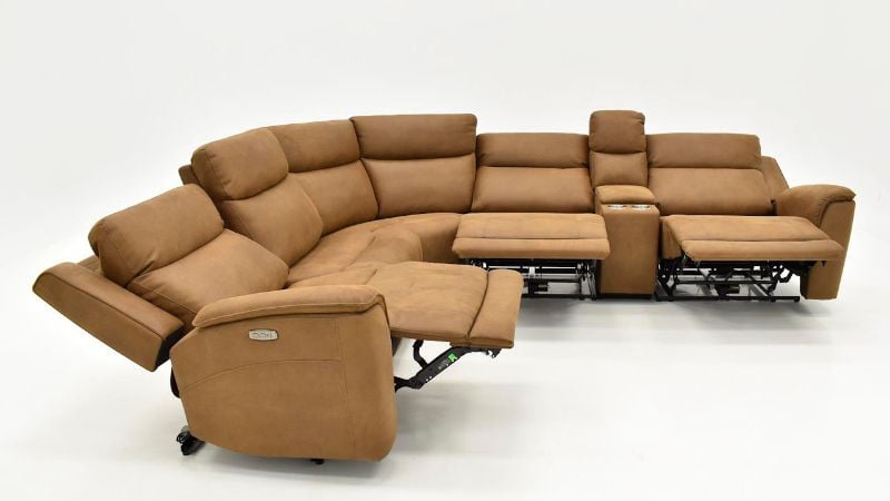 Picture of Kelly Power Sectional - Brown