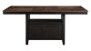 Picture of Bermuda 6-Piece Counter Table Set - Black with Brown Top