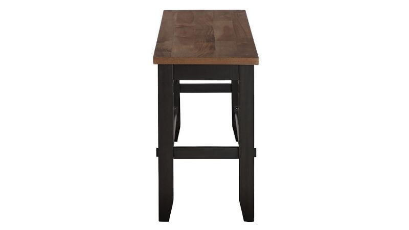 Picture of Bermuda 6-Piece Counter Table Set - Black with Brown Top