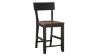 Picture of Bermuda 6-Piece Counter Table Set - Black with Brown Top