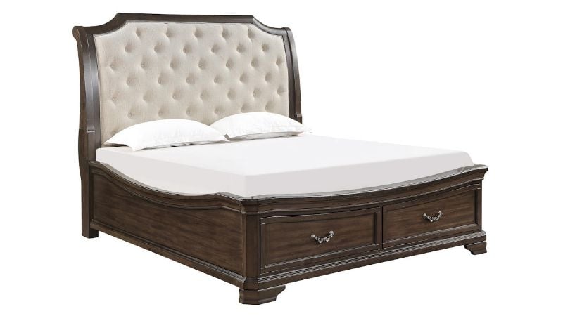 Picture of Lyndhurst King Storage Bed - Brown