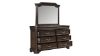 Picture of Lyndhurst Dresser with Mirror - Brown