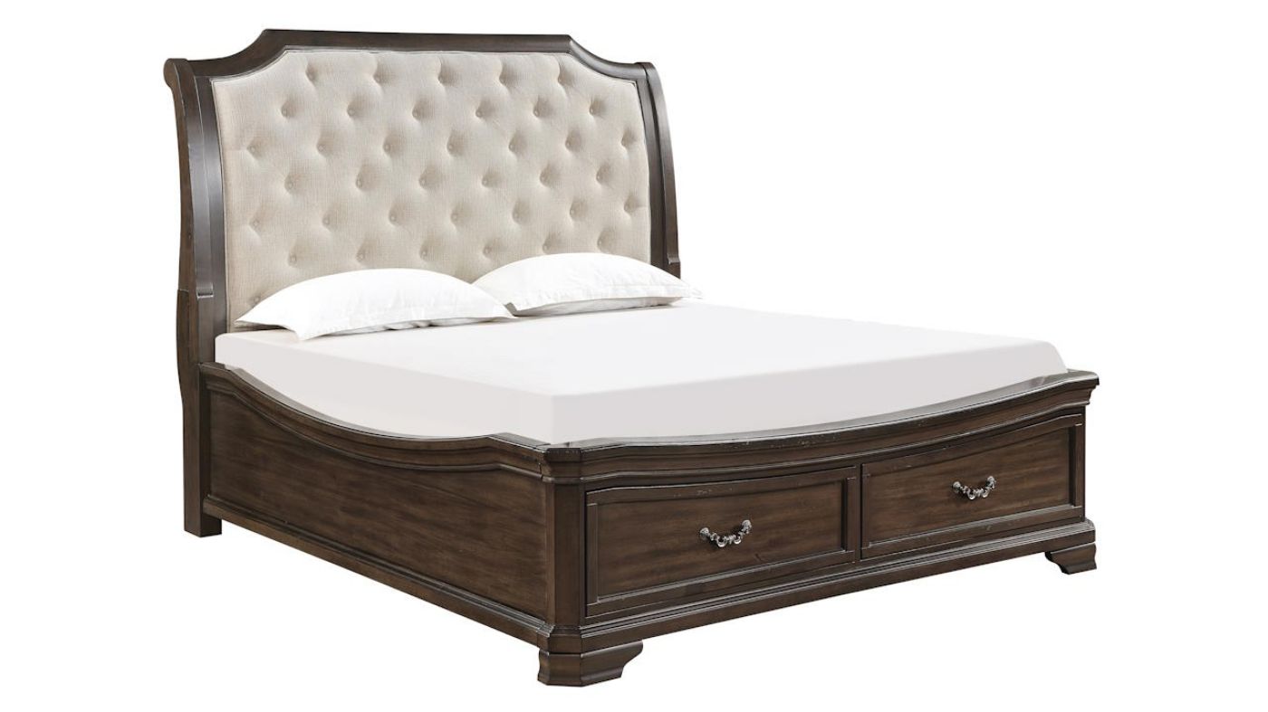 Picture of The Lyndhurst King Storage Bedroom Set - Brown