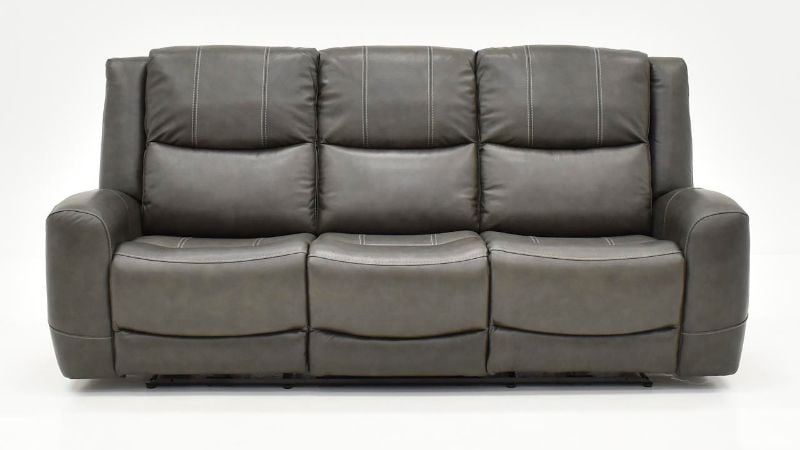 Picture of Hayley Leather Power Sofa - Gray