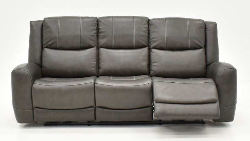 Picture of Hayley Leather Power Sofa - Gray