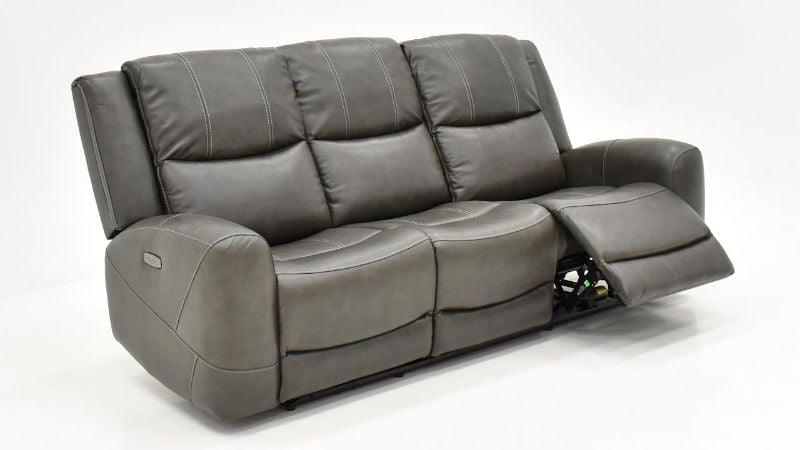 Picture of Hayley Leather Power Sofa - Gray