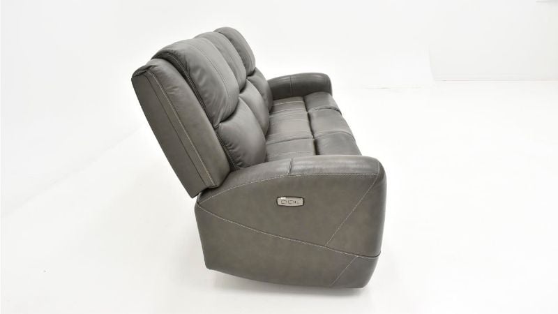 Picture of Hayley Leather Power Sofa - Gray