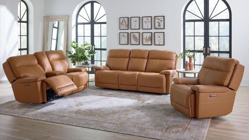 Picture of Fletcher Power Sofa Set - Brown