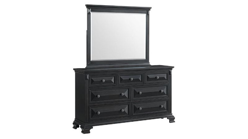 Picture of Bridgestone Dresser & Mirror - Black