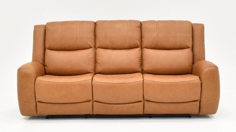 Picture of Hayley Leather Power Sofa - Brown