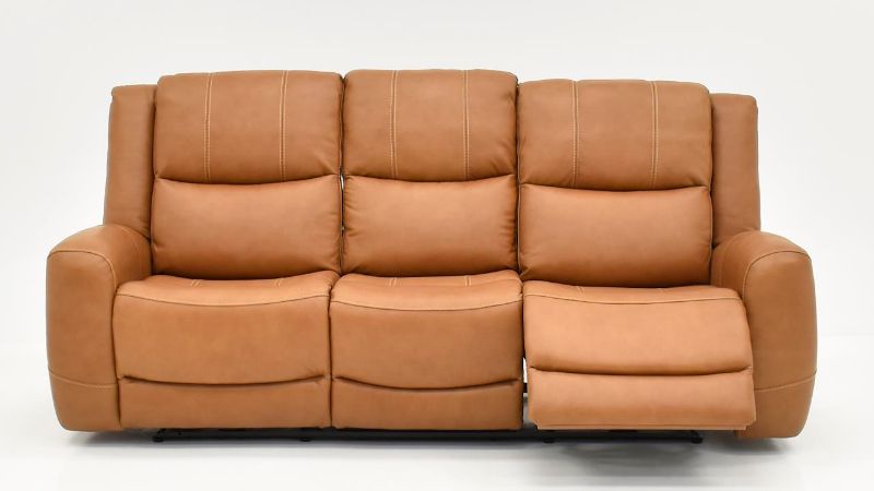 Picture of Hayley Leather Power Sofa - Brown