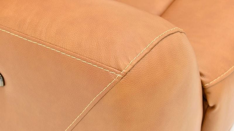 Picture of Hayley Leather Power Sofa - Brown