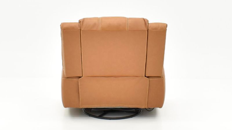 Picture of Hayley Leather Power Swivel Glider Recliner - Brown