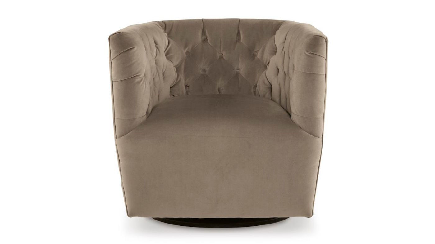 Picture of Hayesler Swivel Accent Chair - Cocoa