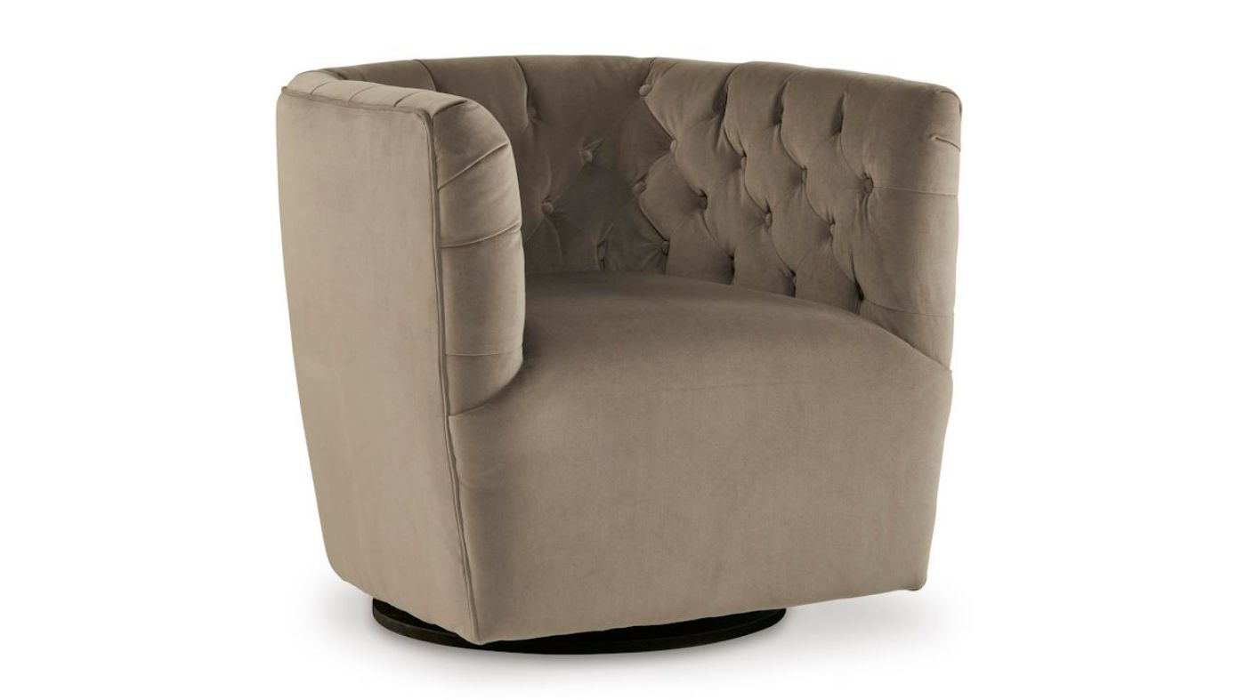 Picture of Hayesler Swivel Accent Chair - Cocoa