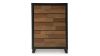 Picture of Kraeburn Chest - Black with Wood Accent