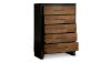 Picture of Kraeburn Chest - Black with Wood Accent
