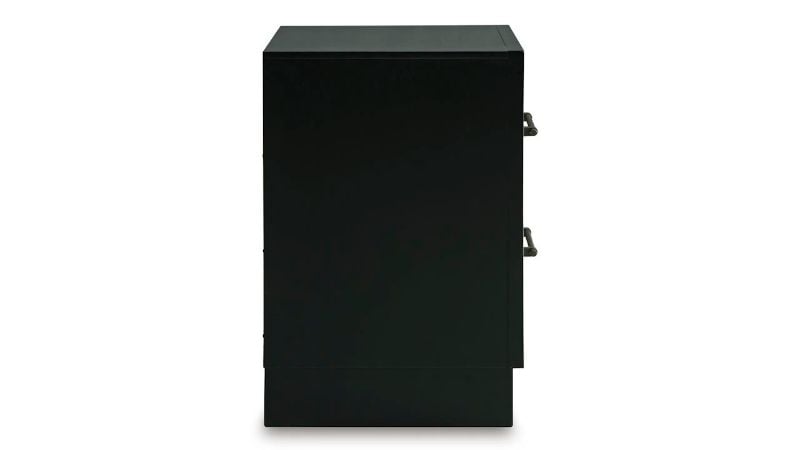 Picture of Kraeburn Nightstand - Black with Wood Accent