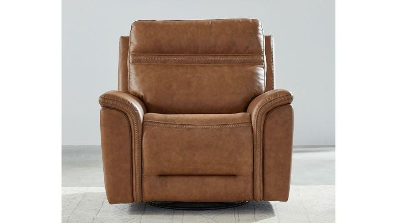 Picture of Cooper Power Leather Recliner - Camel