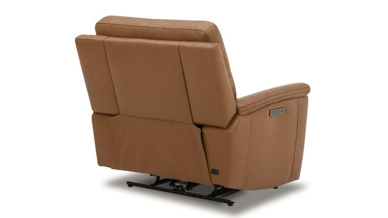 Picture of Cooper Power Leather Recliner - Camel