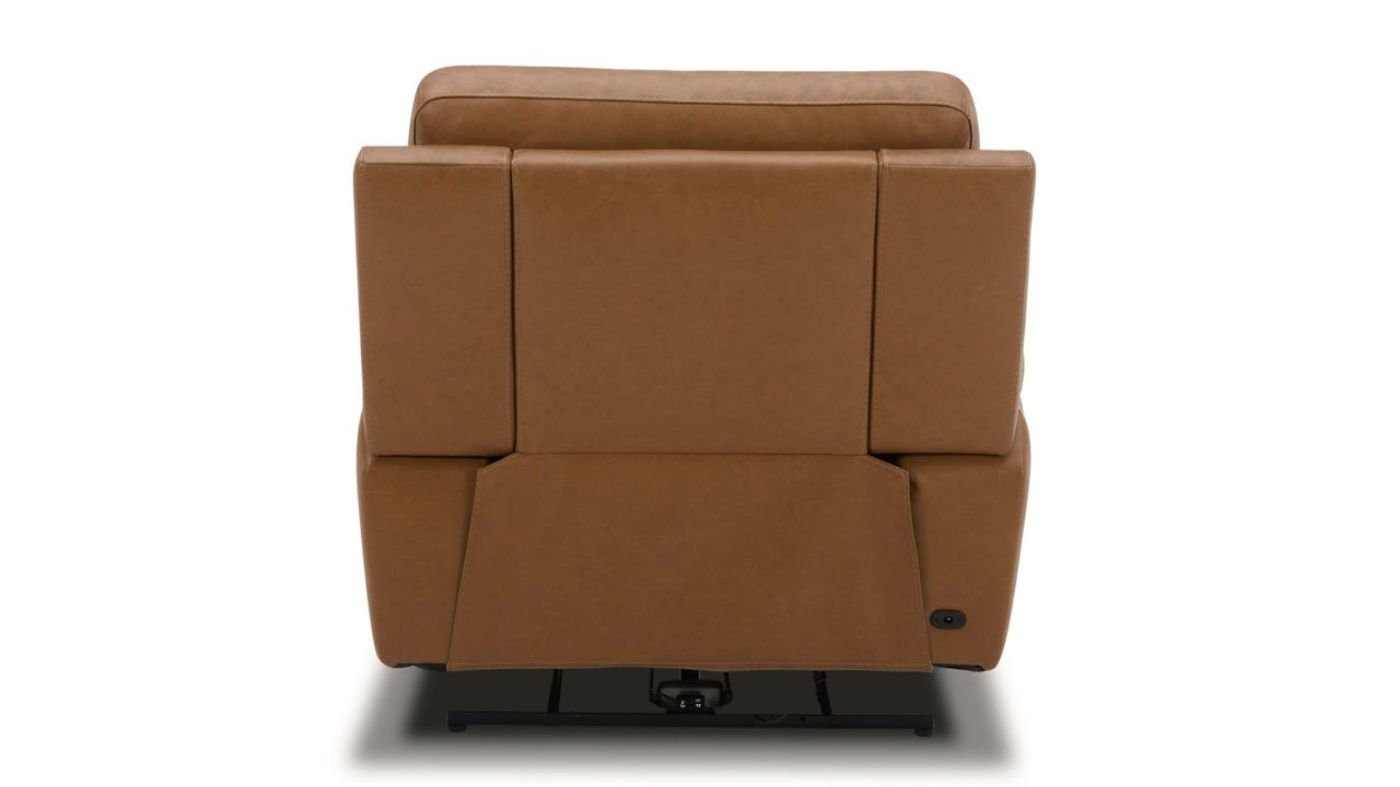 Picture of Cooper Power Leather Recliner - Camel