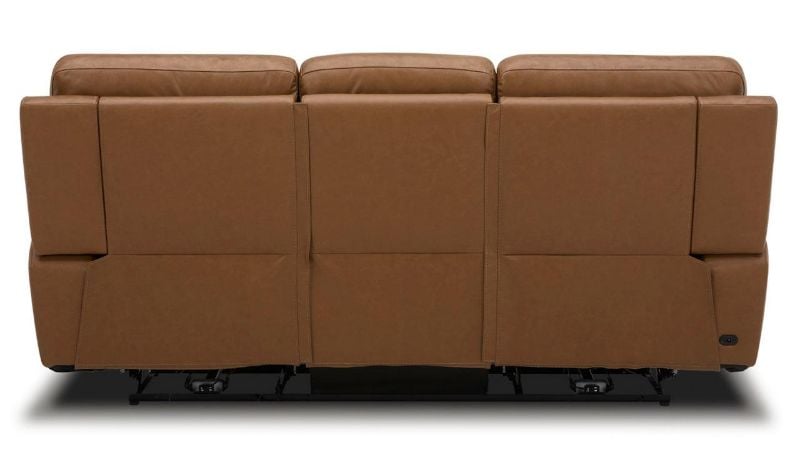 Picture of Cooper Power Leather Sofa - Camel