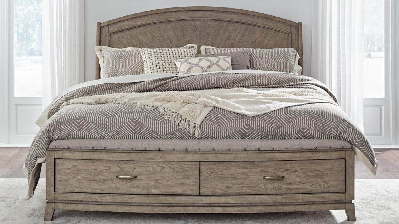 Picture of Avalon Storage Bed - Beige