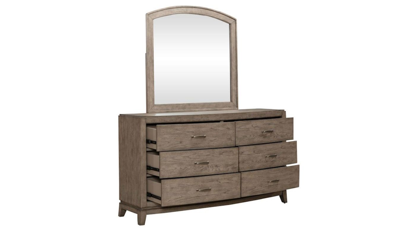 Picture of Avalon Dresser with Mirror - Beige