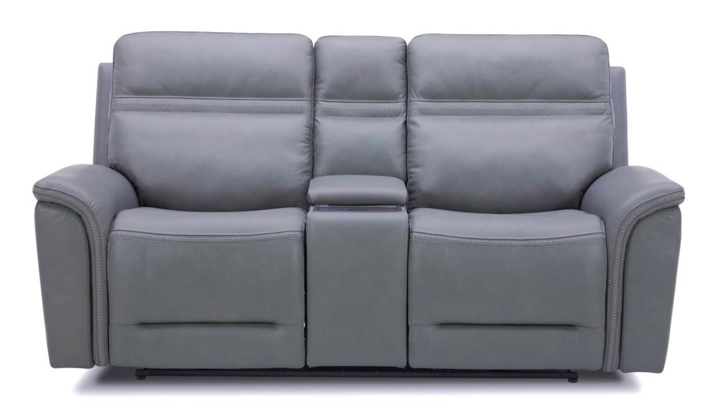 Picture of Cooper Power Leather Sofa Set - Gray